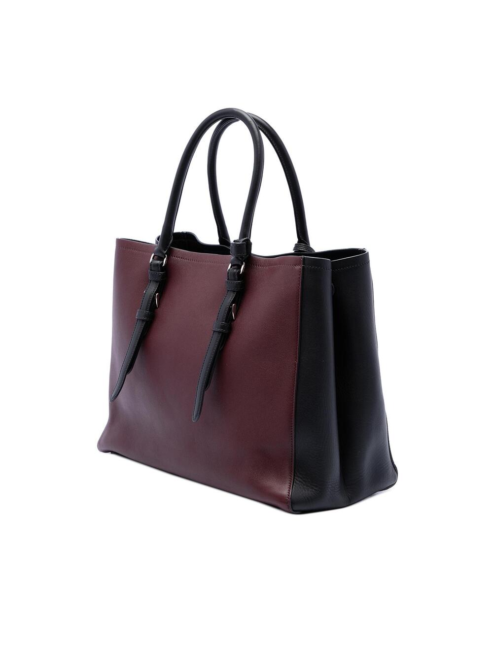 Prada Medium Bicolor City Calf Double #374421P97B - Picture 2 of 6